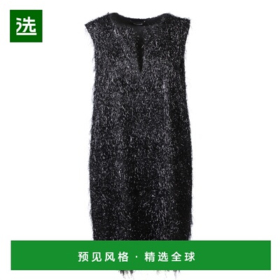 1h可退 香港直邮Fabiana Filippi 女士 无袖毛边连衣裙 ABD213F15