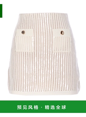 香港直邮SELF-PORTRAIT 女士半身裙 126SKWHITE SS2025 白色