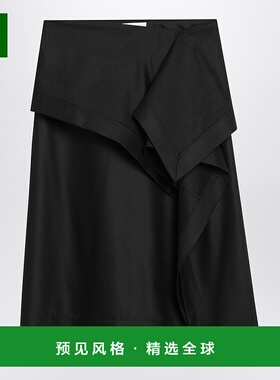 香港直邮Salvatore Ferragamo 菲拉格慕 女士 basque 不对称黑色