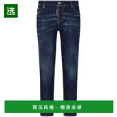 香港直邮Dsquared2 S75LB0863S303 Skater徽标牛仔裤 二次方 女士