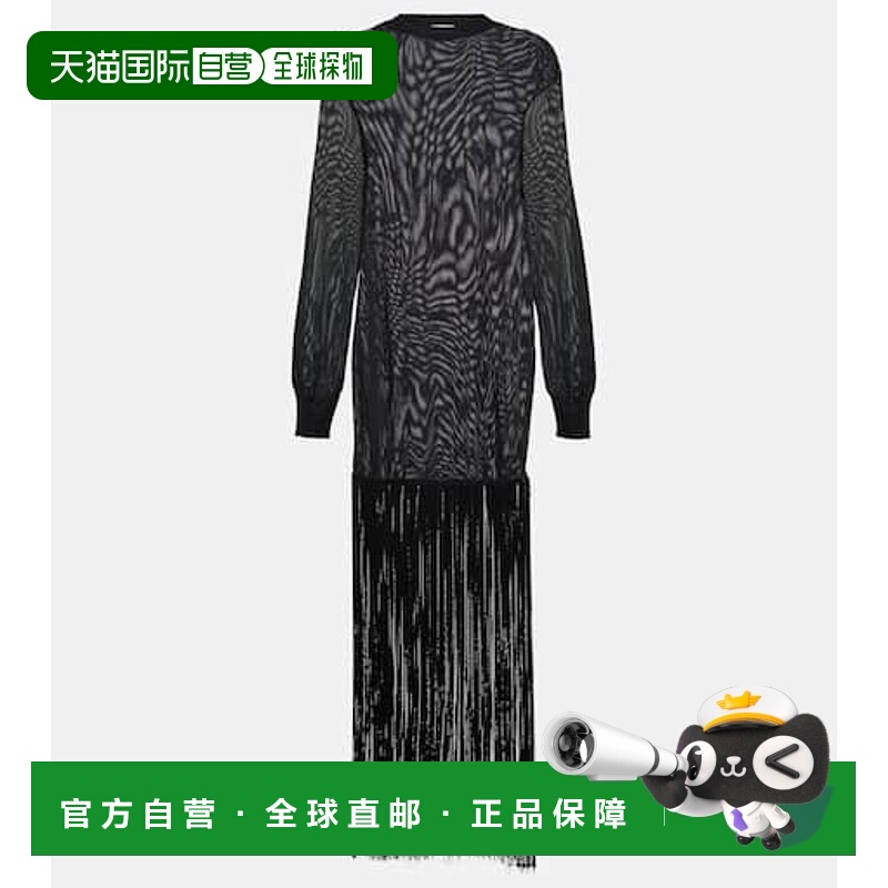 1h可退 香港直邮KHAITE 女士 Torino 长款连衣裙 black黑色 舒适