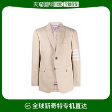 【欧洲直邮】THOM BROWNE 男士卡其色棉质西装外套 MJC001H-07890