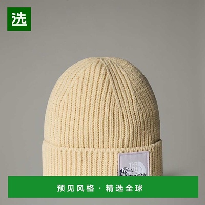 欧洲直邮北面TNF 方形徽标翻边帽帽子TheNorthFace针织帽