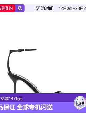 1h可退 香港直邮Paris Texas 女士 Lidia 黑色皮质凉鞋 PX1571XVN