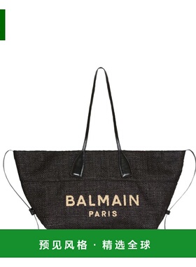 香港直邮BALMAIN 女士手提包 GN1FI015TRAA0PA SS2026 黑色 'Trac