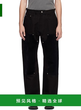 1h可退 香港直邮Andersson Bell 男士 黑色 Carpenter Wide-Leg