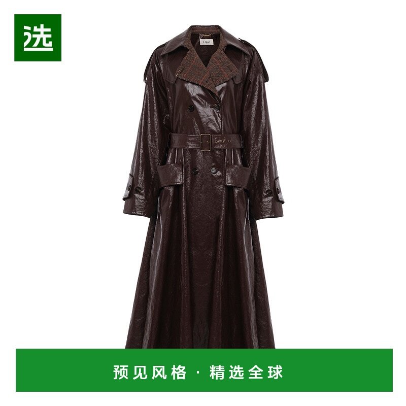 香港直邮Chloe 双排扣大衣 CH25WMA12191西装