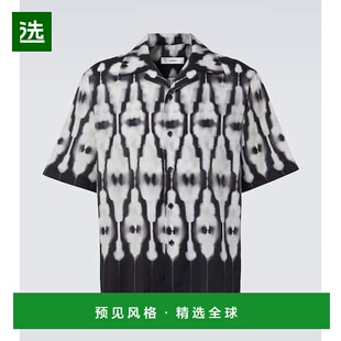 1h可退 香港直邮Commas 男士 Ritual 印花棉质真丝衬衫 colorful