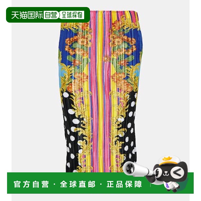 香港直邮versace 范思哲 女士 Medusa Springs 棕榈树印花泡泡纱