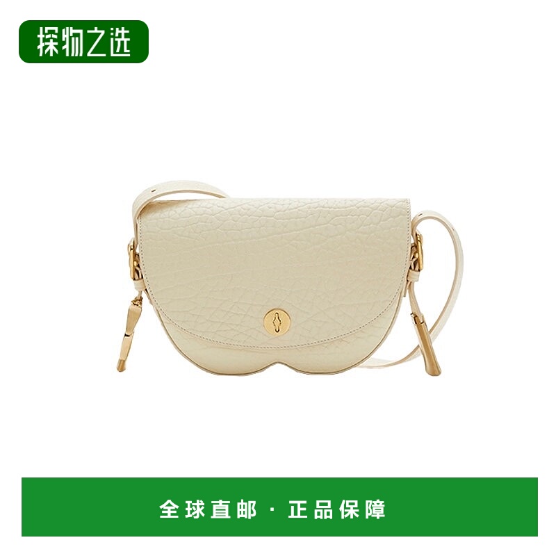 欧洲直邮Burberry/博柏利 23新款 Chess女士白色小牛皮象棋斜