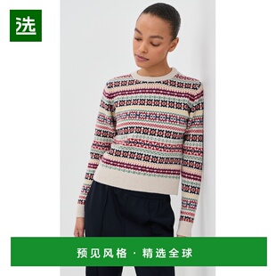 1h可退 香港直邮DAUGHTER 女士 'Fair Isle' 修身水手领毛衣