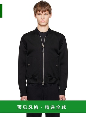1h可退 香港直邮Tom Ford 汤姆·福特 男士 黑色飞行员夹克 JZL01