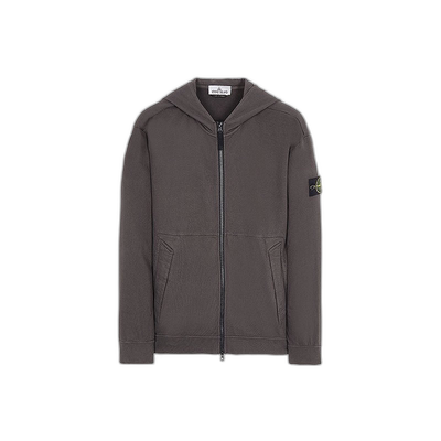 欧洲直邮STONEISLAND棉质翻盖斜口袋长袖双拉链连帽卫衣帽衫