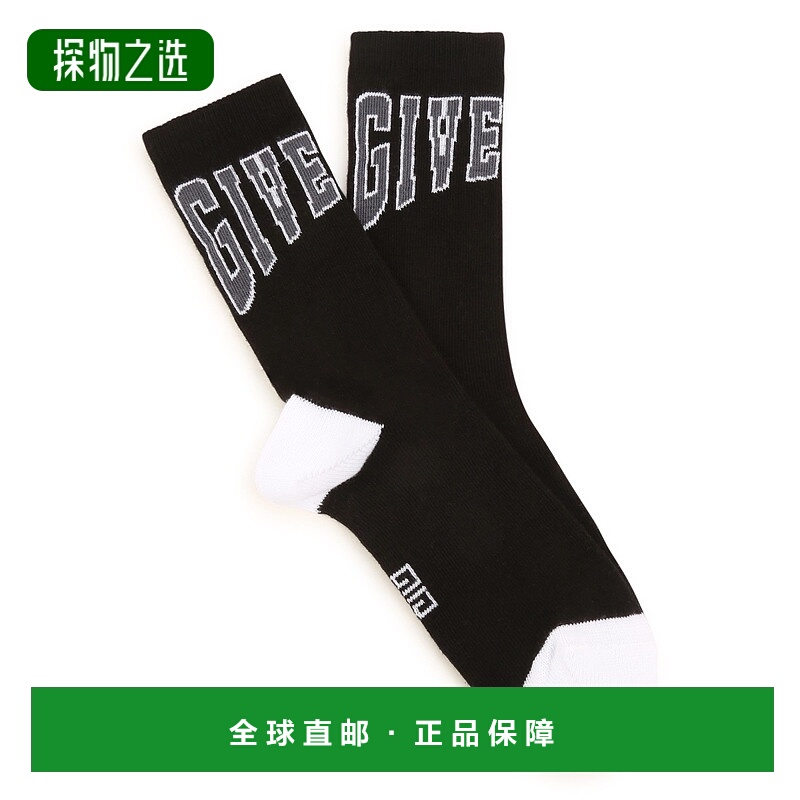 香港直邮Givenchy 纪梵希 徽标袜子 H20082K09B black黑色 舒适时