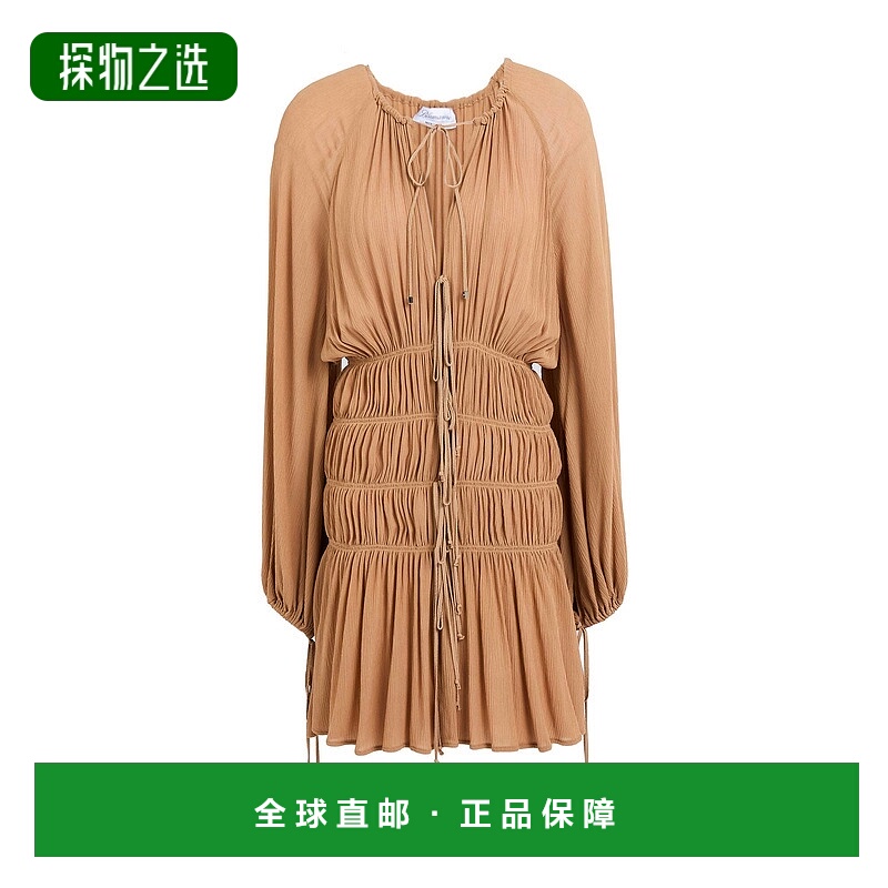 香港直邮Blumarine 蓝色情人 女士 短款连衣裙 beige米色 舒适时