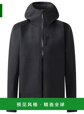 香港直邮haglofs 女士户外风衣 1024639TRUEBLACK CO 黑色