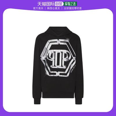 韩国直邮PHILIPP PLEIN23FW连帽卫衣男MJB3070 PJO002NBlack