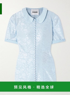 香港直邮Jil Sander 吉尔·桑达 女士 Claudine 薄纱饰边缎面提花