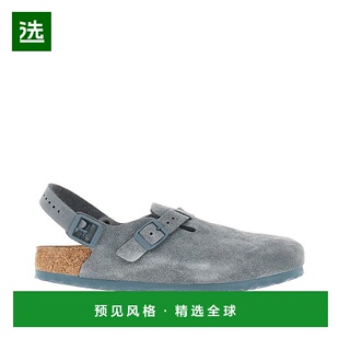香港直邮birkenstock 勃肯 男士 TOKIO BASALT CALZ.S 灰色绒面革