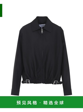 香港直邮LOEWE 女士夹克 S540Y02XC81100 CO 黑色 BELTED JACKET