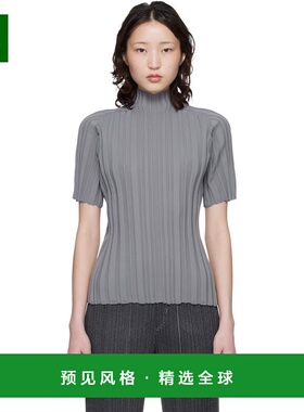 1h可退 香港直邮Pleats Please Issey Miyake 女士 灰色高领衫 PP