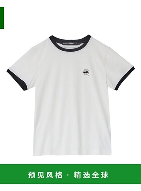 香港直邮KARL LAGERFELD 女士T恤 A3W17078B09 AW2025 乳白色