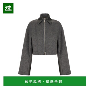 香港直邮Sportmax 斯宝麦斯 女士 青灰色羊毛夹克外套 VACUO001