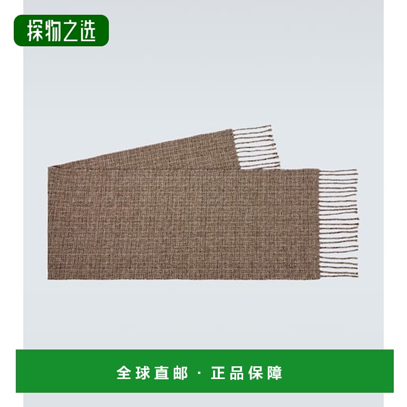 1h可退 香港直邮Loro Piana 诺悠翩雅 男士 Moulin 羊绒花呢围巾