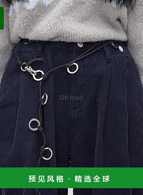 韩国直邮Our Legacy腰带男女款皮质黑色链锁时尚质地柔软A4228LLB