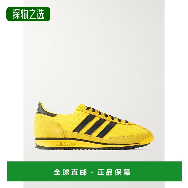 1h可退 香港直邮Adidas Originals 女士 SL 72 OG 绒面革皮革边提