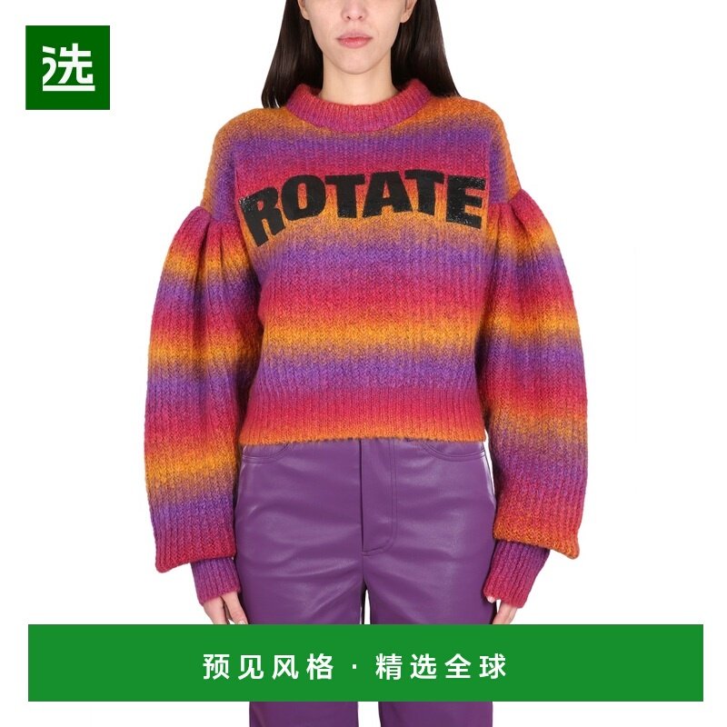 1h可退 香港直邮ROTATE BIRGER CHRISTENSEN 女士 圆领带Logo毛衣,女装/女士精品,毛针织衫,淘宝优惠券,粉丝福利购,淘宝优惠卷