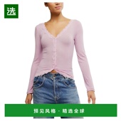 Love 1h可退 大号罗纹开襟毛衣 自由人 女士 香港直邮Free People