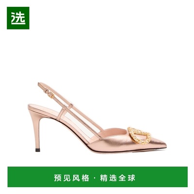香港直邮Valentino Vlogo Signature Slingback Pump In Laminate