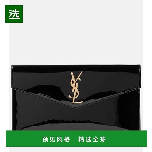 1h可退 香港直邮Saint Laurent 圣罗兰 女士 Uptown 漆皮皮革手包