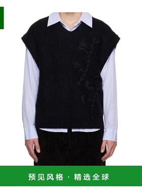 香港直邮WOOYOUNGMI 男士马甲 W253KN26548B AW2025 黑色 无袖针