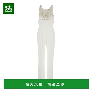 1h可退 香港直邮Elisabetta Franchi 女士 Front Application 白
