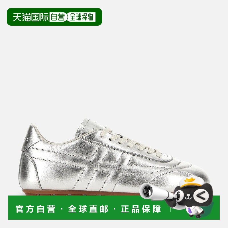 自营欧洲直邮Hogan Olympia银色运动鞋女款