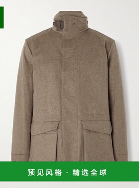 1h可退 香港直邮Sease 男士 居家带里衬连帽羊绒夹克 OJ052TN444N