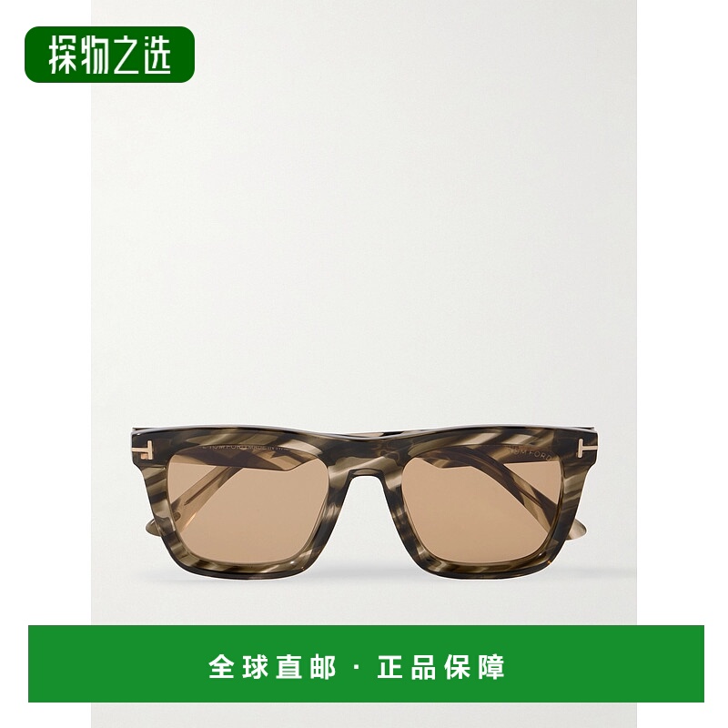 1h可退 香港直邮Tom Ford 汤姆·福特 女士 Lelio D形框龟甲色醋