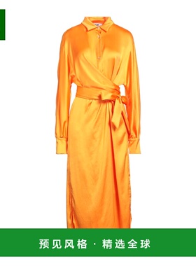 1h可退 香港直邮Msgm 女士 高雅连衣裙 orange橙色 舒适时尚