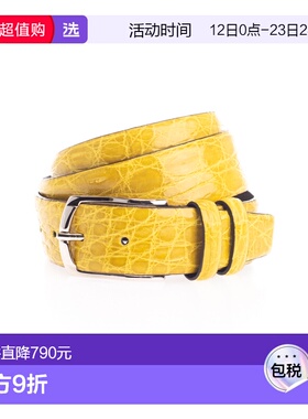 1h可退 香港直邮ANDREA D AMICO 男士 D'AMICO 黄色皮带 ACU1680