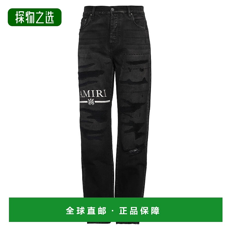 香港直邮AMIRI 男士 牛仔长裤 black黑色 舒适时尚