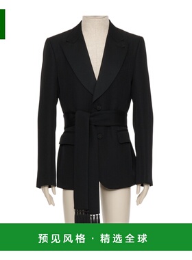 香港直邮VALENTINO 男士西服 VCEI87AK80NO SS2026 黑色 翻领长袖