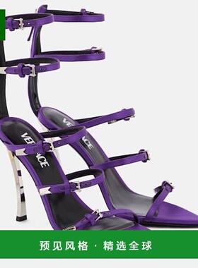 1h可退 香港直邮Versace 范思哲 女士 Pin-Point 皮质凉鞋 001180