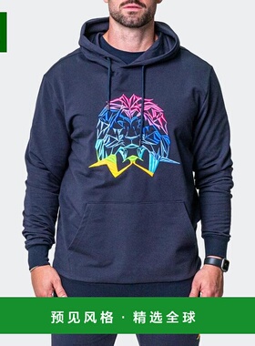 1h可退 【美国直邮】Maceoo 连帽衫 Neon Navy 男装卫衣 奢华棉质