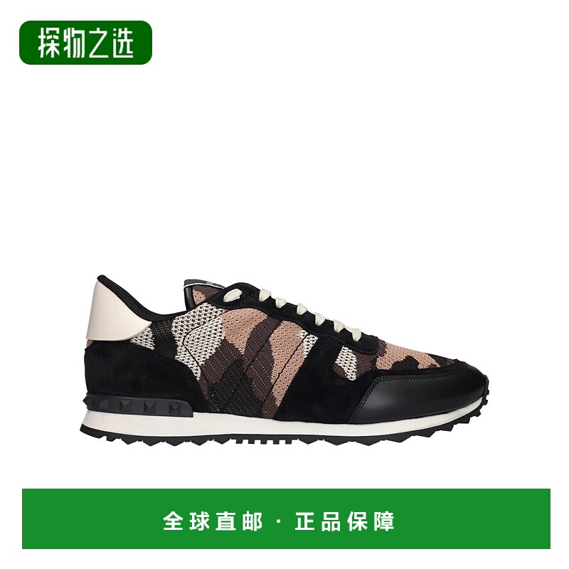 香港直邮Valentino Rockrunner迷彩图案低帮板鞋 77I-3GT006男鞋