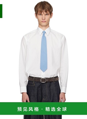 1h可退 香港直邮AURALEE 男士 白色 Washed Finx Twill 衬衫 A25A