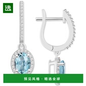 海蓝宝石 1h可退 Macy 克拉总重 美国直邮 和钻石