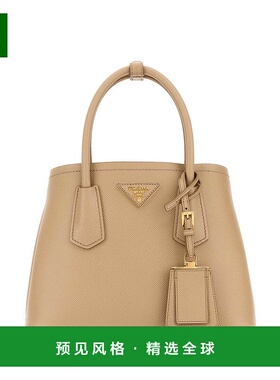 香港直邮Prada 普拉达 女士 沙色皮革手袋 1BG443VXOO2A4A托特包