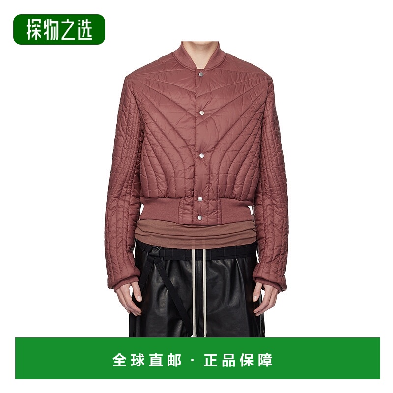 香港直邮Rick Owens Concordians 绗缝飞行员羽绒服 RU02E1727NPT